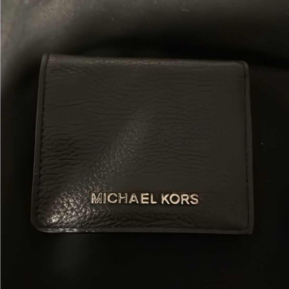 Michael Kors Black Leather Money Clip